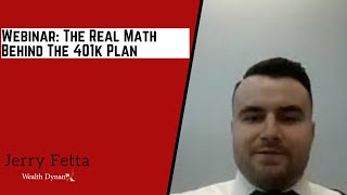 Why Contributing To A 401k Makes No Financial Sense - Jerry Fetta