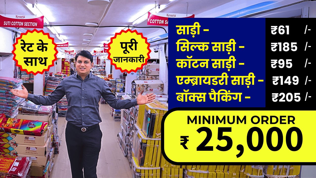 Tour of India's Largest Textile Company Part 2 | Saree Wholesale Market #saree #tour #wholesale