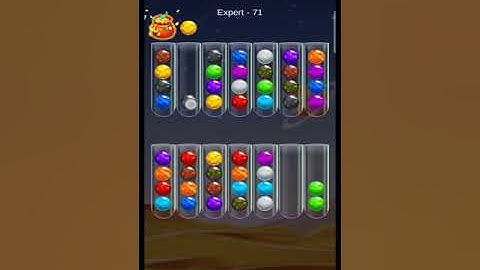 Golden Bubble Sort Expert Level 71 (gameplay walkthrough)