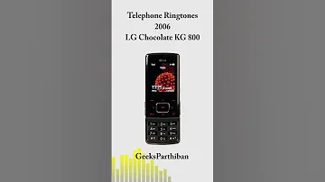 TelePhone Ringtone Evolution LG Chocolate KG 800 2006 Geeks Parthiban 