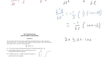AP CALC AB free response 2012 #5