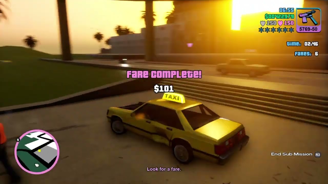 Grand Theft Auto Vice City The Definitive Edition Taxi Missions 118 