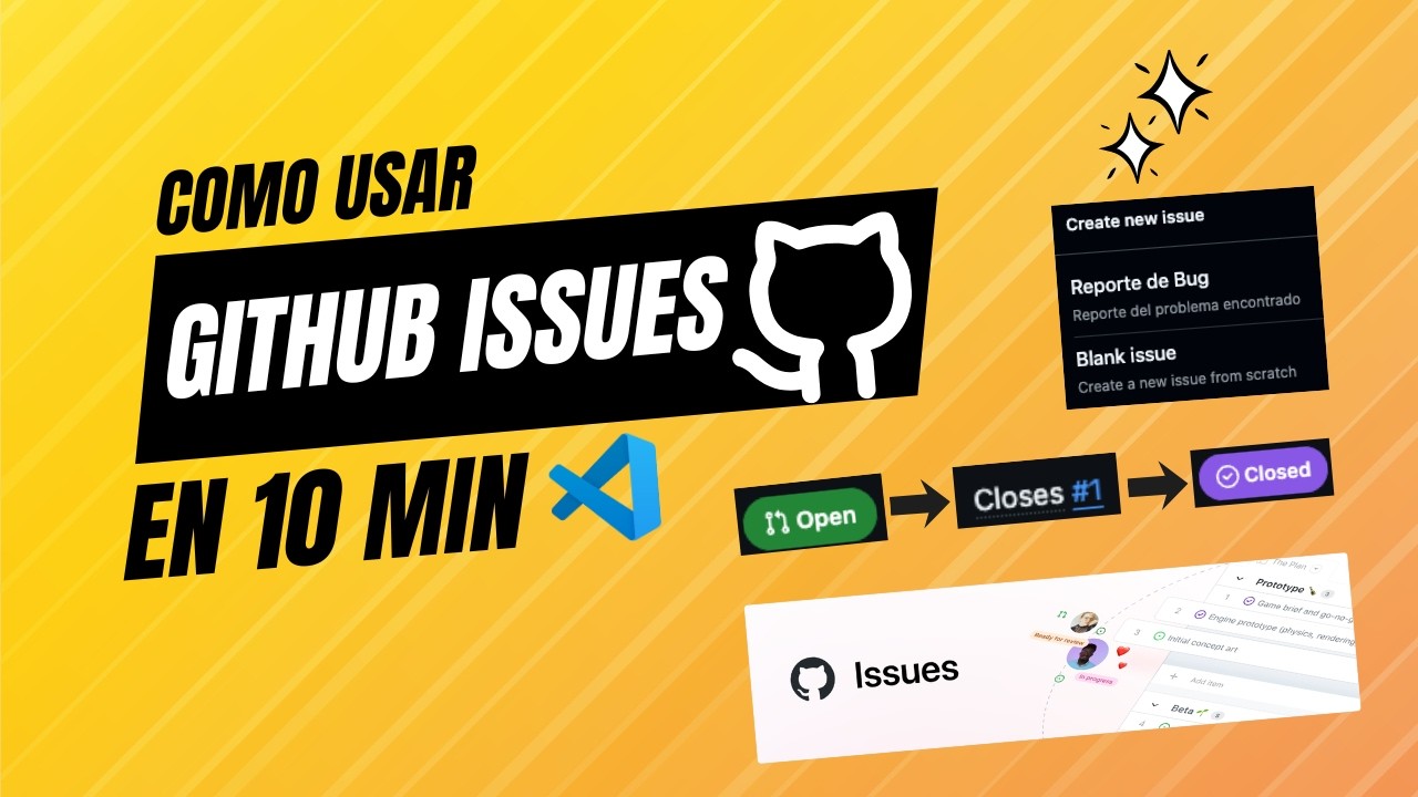 GitHub Issues TUTORIAL | Templates y cierre automático con PR - YouTube
