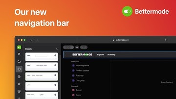 Our NEW navigation bar