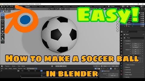 How to Create a Realistic Soccer Ball in Blender | Step-by-Step Tutorial