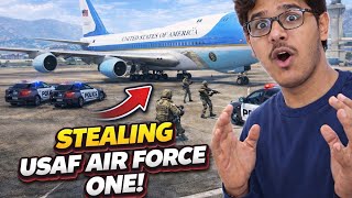 I Stole USAF Air Force One With Full Military Security In GTA 5 😱✈️