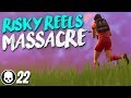 RISKY REELS MASSACRE! 22 Kill Solo Gameplay (Fortnite Battle Royale)