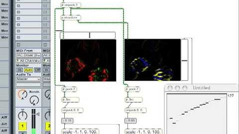 Optical Harp - Flow Tracking in Max/Msp