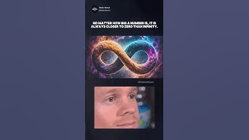 No matter how big a number is, it is always closer to zero than infinity #infinity
