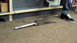 How to break a carbon fork