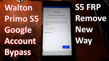 Walton Primo S5 Google Account Remove | FRP Bypass |