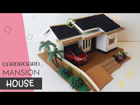 Easy DIY Miniature Cardboard House Model #153 @BackyardCrafts