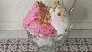 اسهل ايس كريم بالبيت بمكونات بسيطهice crem (دروست كردني ئايس كريم)