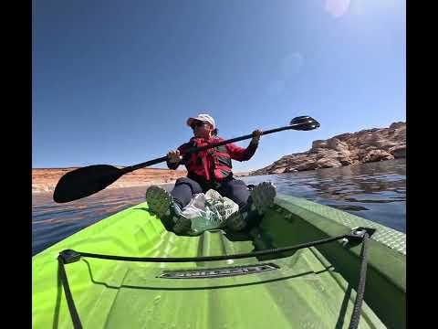 Kayaking lake powel to lower antelope canyon.