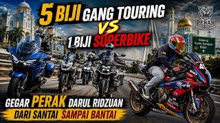 5 GANG TOURING VS 1 SUPERBIKE 🔥 — “BREAKFAST SAMPAI MAKAN DALAM SUNGAI!”