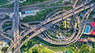 The Most Complex Aerial Overpass Highway On The Cliff Amazing Chinese Infrastructure