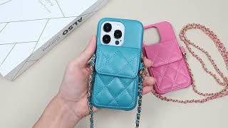 VIETAO brand luxury PU leather phone case crossbody wallet phone cover for girls women