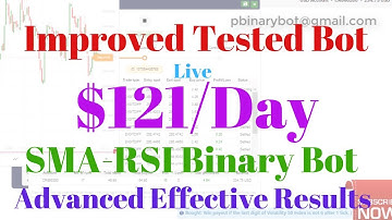 Binary.com Bot - SMA-RSI Binary Bot | Improved Tested Advanced Bot, Effective Results