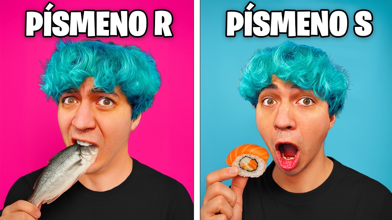 24 HODIN Jíme Jen JÍDLA Podle Jednoho PÍSMENA!