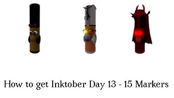 How to get Inktober Day 13 - 15 Markers in Roblox - Piggy Find the Markers