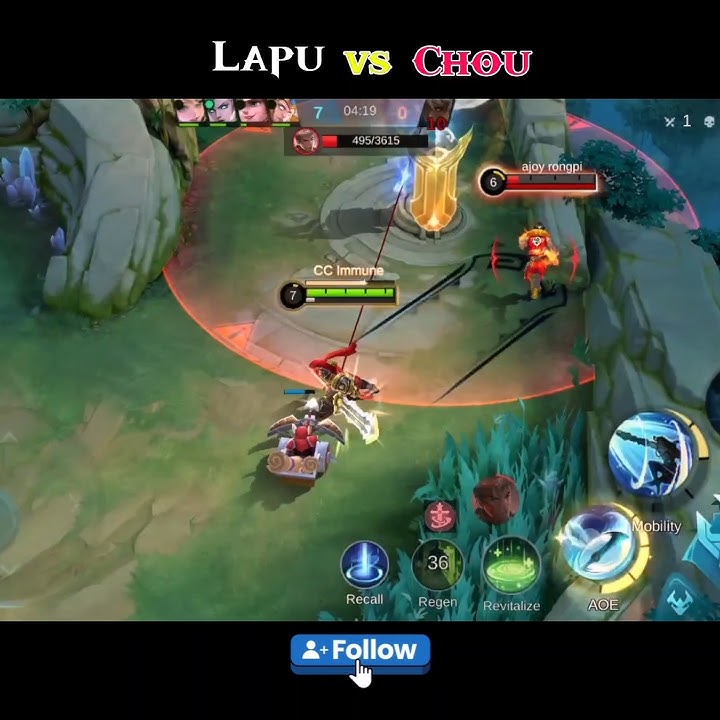 Lapu vs Chou #mlbb #mlbblapulapu #mobalegends5v5 #shorts