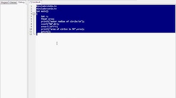 C program for calculate the area of circle || C program #4