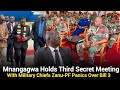 Zanu PF Panics Over Bill 3 As Mnangagwa Holds Third Secret Meeting With Military Chiefs 