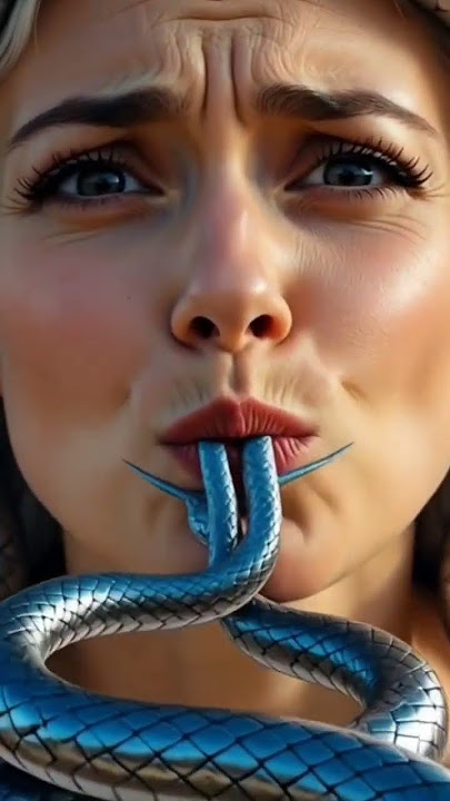 #waitforit #watchtillend #weird #fypシ゚viral #snake #subscribe  #hair #medusa lookalike #artist #ai