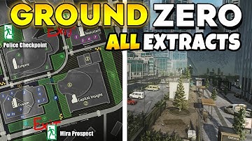 Ground Zero All Extract Locations with Map in Escape From Tarkov