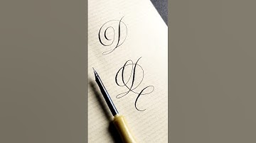 BEST D Letter Calligraphy Tricks You Need to Know! #calligraphy #shorts #short