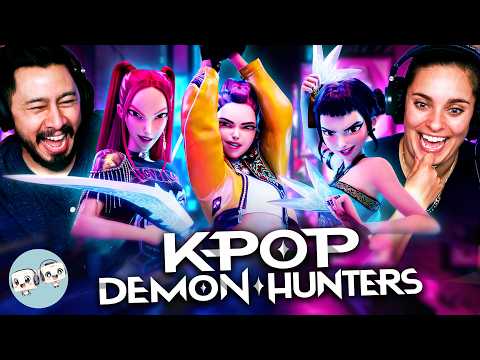 KPOP DEMON HUNTERS (2025) Movie Reaction w/ Jaby & Kristen! | First Time Watch | Netflix