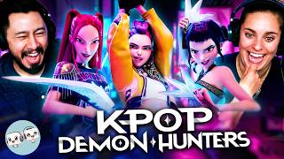 KPOP DEMON HUNTERS (2025) Movie Reaction w/ Jaby & Kristen! | First Time Watch | Netflix