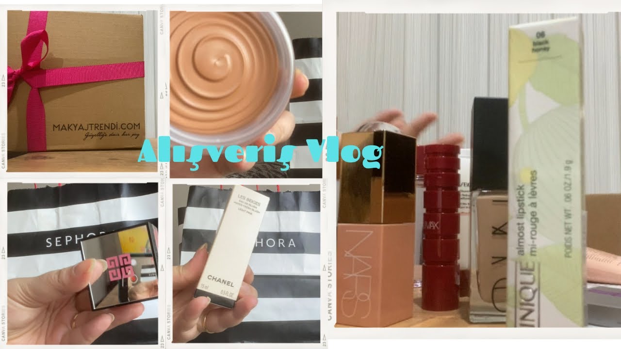 BÜYÜK ALIŞVERİŞİM//SEPHORA,CHANEL,GUESS,GIVENCHY,MAKYAJTRENDI,NARS,CLINIQUE ve Dahası