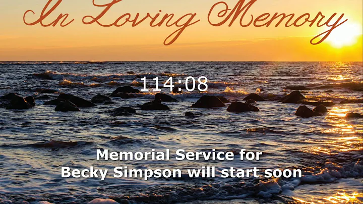 Celebration of Life for Becky Simpson, part 1