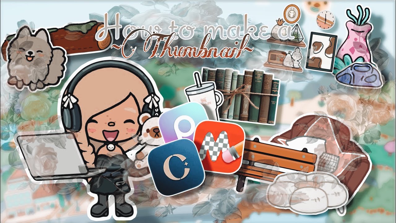 Making a thumbnail tutorial!🩷🌸