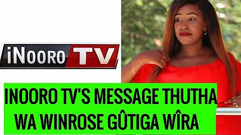 Revealed! Winrose Wangui's Next move🔥& Inooro TV's message as she quits the station