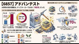 【6857】アドバンテスト、爆発的なテスタ需要を背景とした驚異的な上方修正の真相を徹底解剖