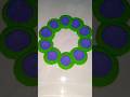 Satisfying Rangoli Small Rangoli Easy Rangoli Tips And Trick #trending #viral #ytshorts #shorts