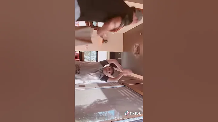 In a restaurant and making a TikTok