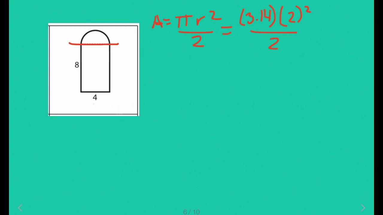 How To Find Area Of Composite Shapes-Part 3 - YouTube