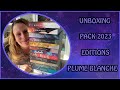 Unboxing pack 2023 editions plume blanche