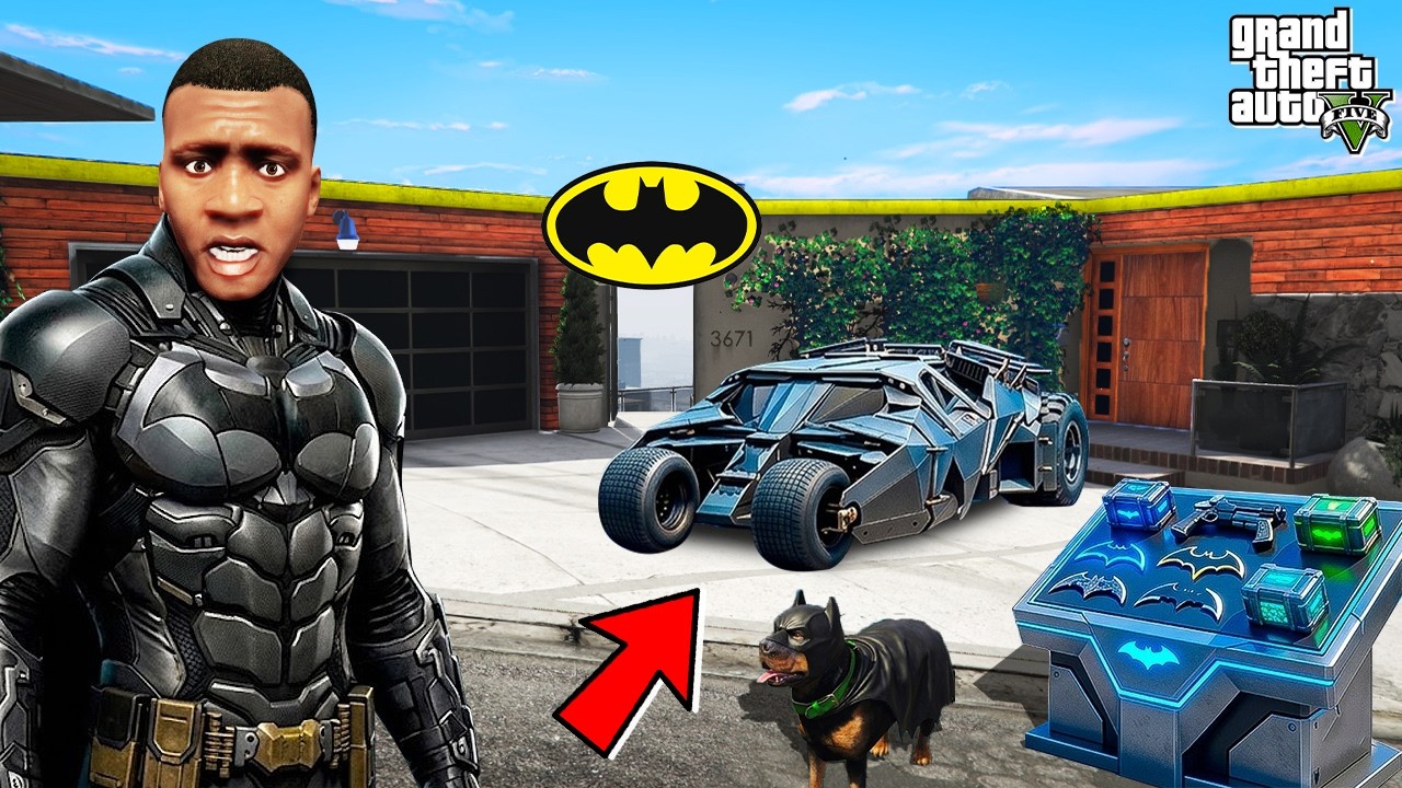 Franklin's House is the NEW BATMAN BASE in GTA 5