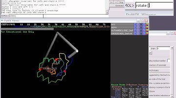 Using PyKnot on PyMOL to verify the trefoil knot in the protein with PDB code 2efv
