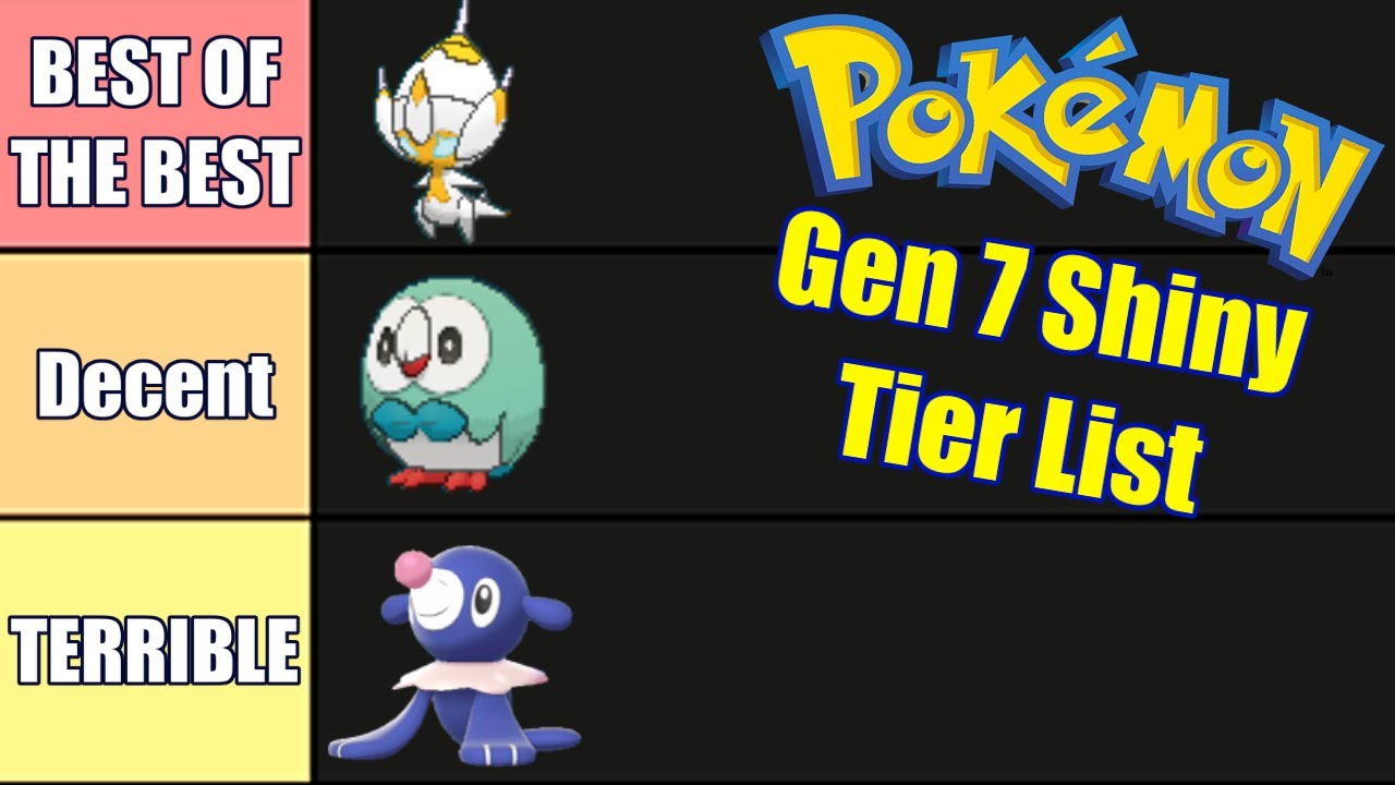 Pokemon Gen 7 Shinies - Tier List - YouTube