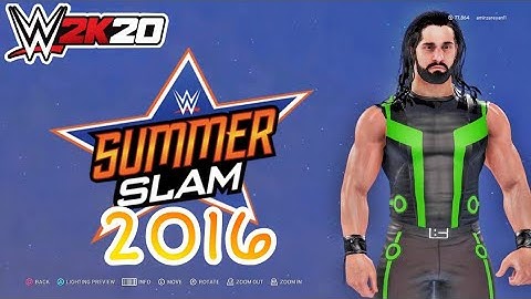wwe 2k20 seth rollins custom attire summerslam 2016 (easy make).