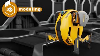 Blender 3.0 combat  robot modeling tutorial free download