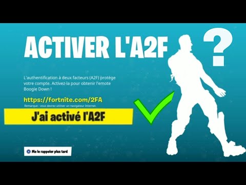 COMMENT ACTIVER L'A2F FORTNITE SUR NINTENDO SWITCH