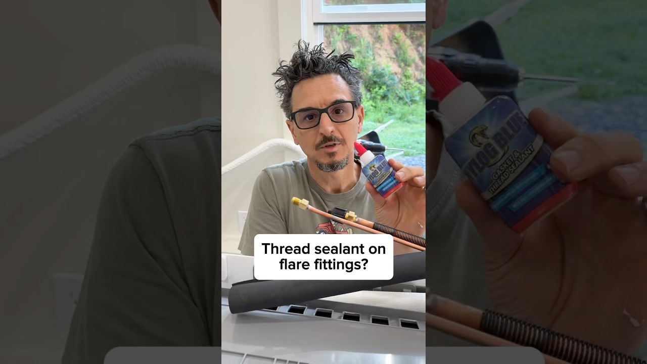 Is thread sealant on your flare fittings?