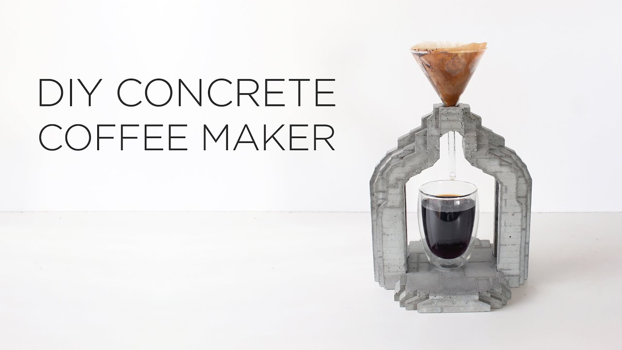 DIY Concrete Coffee Maker - YouTube