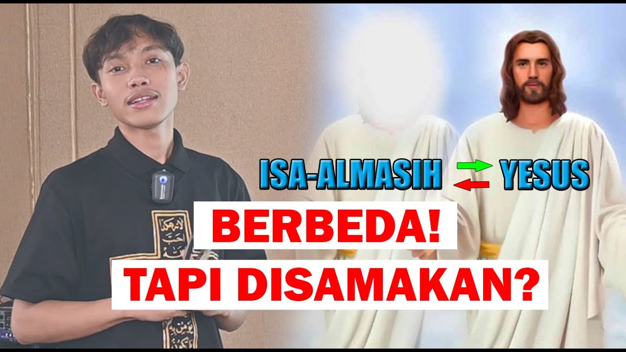 Yesus dan isa almasih jangan disamakan! menurut agama islam sama tapi kristen tidak, -Elia myron